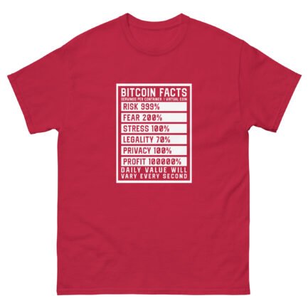 Bitcoin Facts T-Shirt - Image 6
