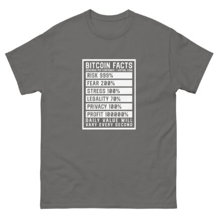 Bitcoin Facts T-Shirt - Image 9