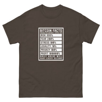 Bitcoin Facts T-Shirt - Image 5