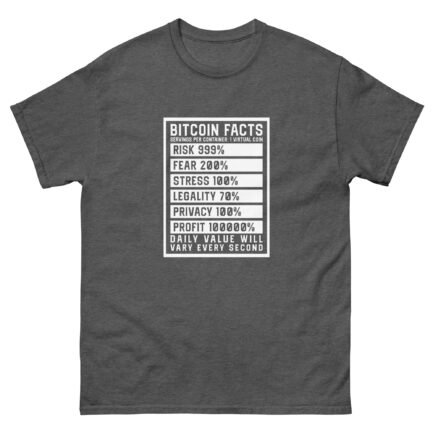 Bitcoin Facts T-Shirt - Image 8