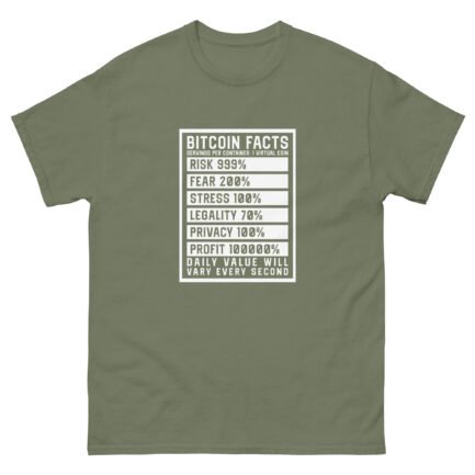 Bitcoin Facts T-Shirt - Image 10
