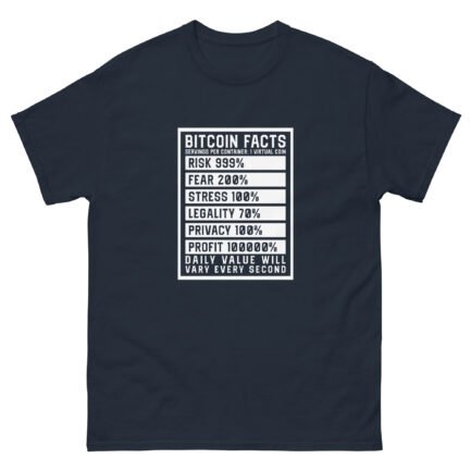 Bitcoin Facts T-Shirt - Image 3