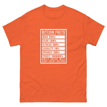 Bitcoin Facts T-Shirt - Image 11