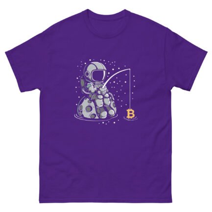 Bitcoin Spaceman Fishing T-Shirt - Image 4