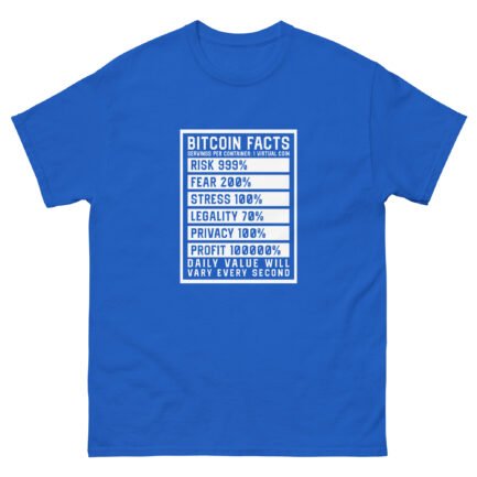 Bitcoin Facts T-Shirt - Image 7