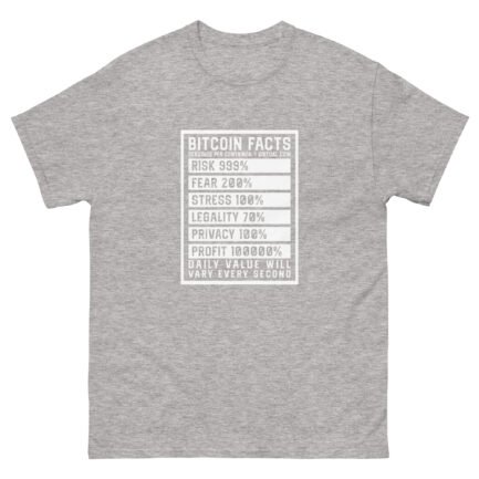Bitcoin Facts T-Shirt - Image 15