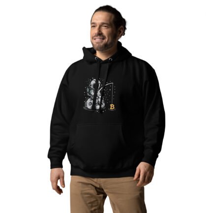 Bitcoin Spaceman Fishing Hoodie - Image 2
