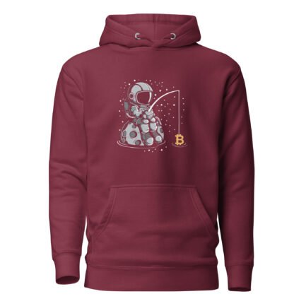Bitcoin Spaceman Fishing Hoodie - Image 3